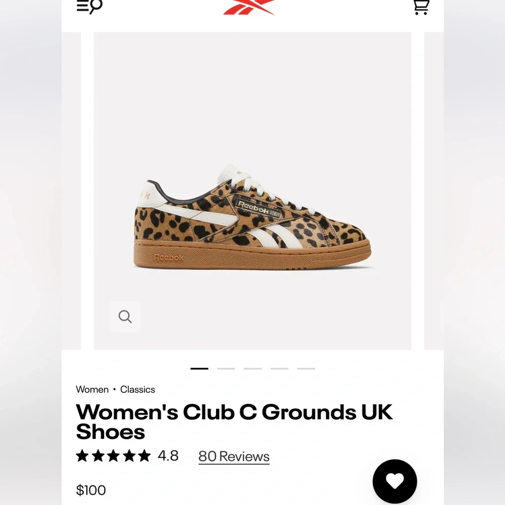 Reebok Club C women Cheetah print - Picture 1 of 6